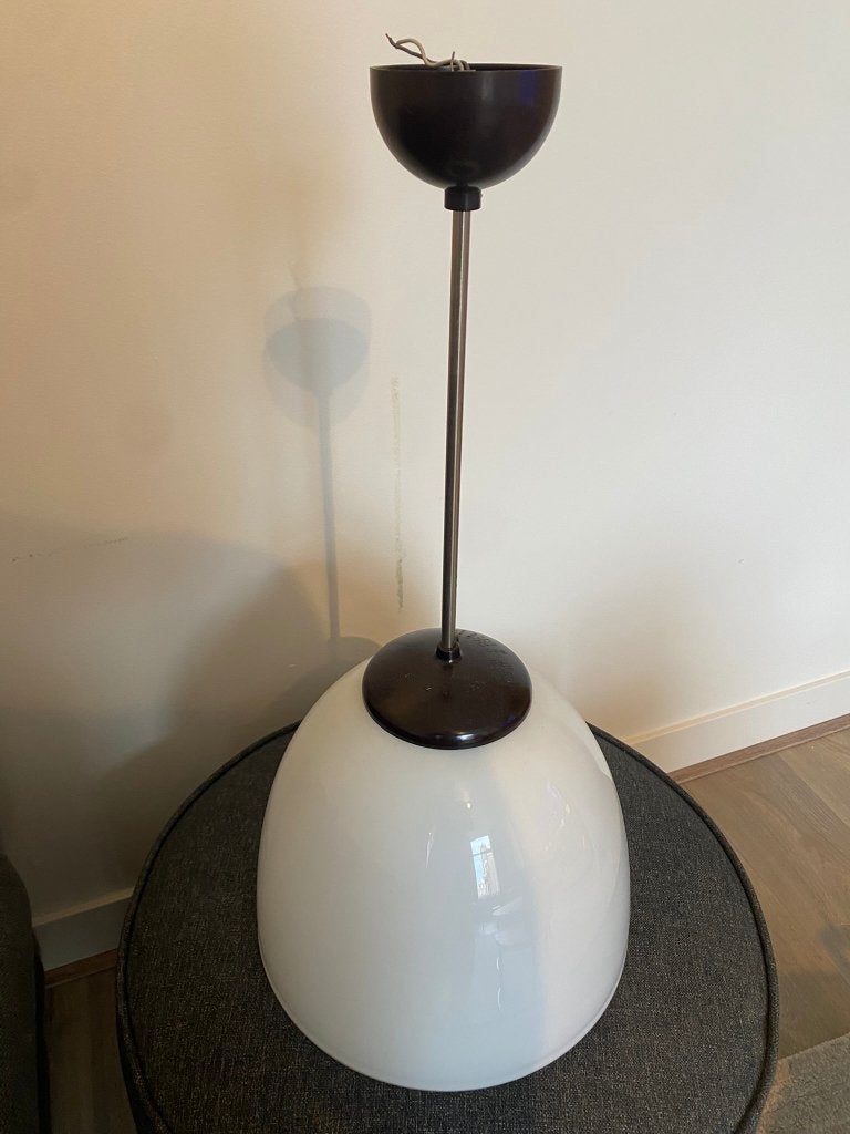 Vintage melkglas lamp, Ophalen, Gebruikt, Overige fittingen, Glas
