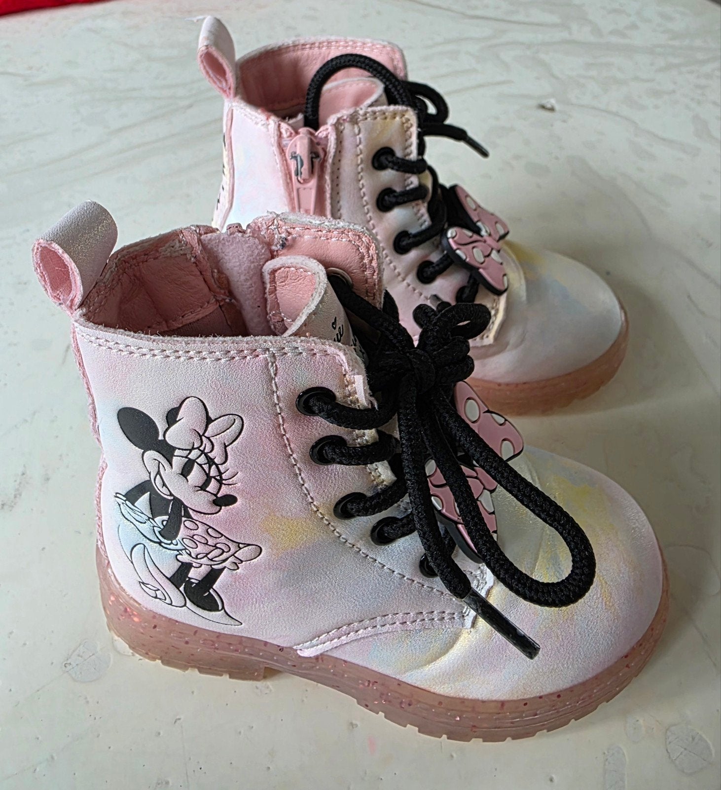 Minnie Mouse laarsjes voor meisjes maat 23, Meisje, Minnie Mouse, Ophalen of Verzenden, Laarzen