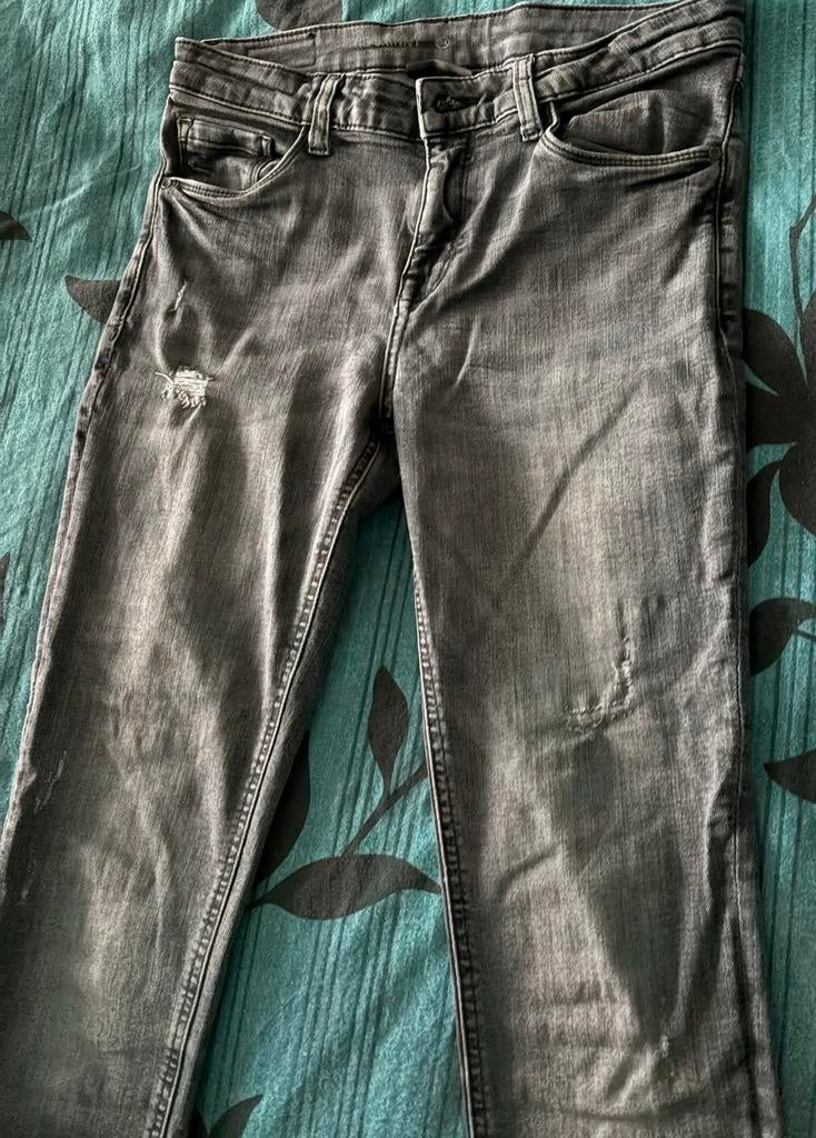 Gedragen grijze jeans van C&A, maat W30-W32, Kleding | Heren, Ophalen of Verzenden, Zo goed als nieuw, Grijs, W32 (confectie 46) of kleiner