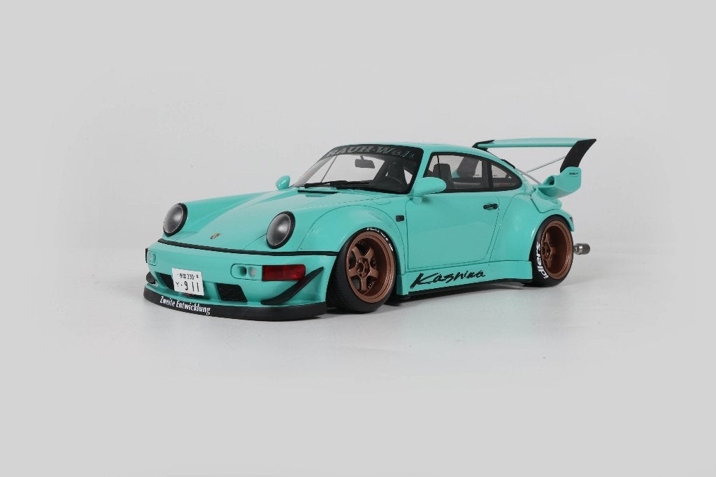 1:18 Porsche 911 964 RWB Kashiwa - 2022 - Blauw NIEUW!, Overige merken, Auto, ., Nieuw