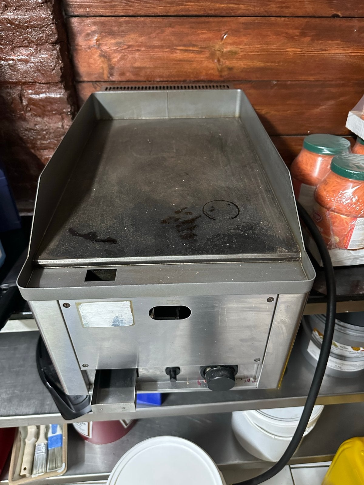 Professionele Horeca Bakplaat - Gebruikt, Zakelijke goederen, Horeca | Keukenapparatuur, Ophalen of Verzenden, Gebruikt, Fornuis, Frituur en Grillen