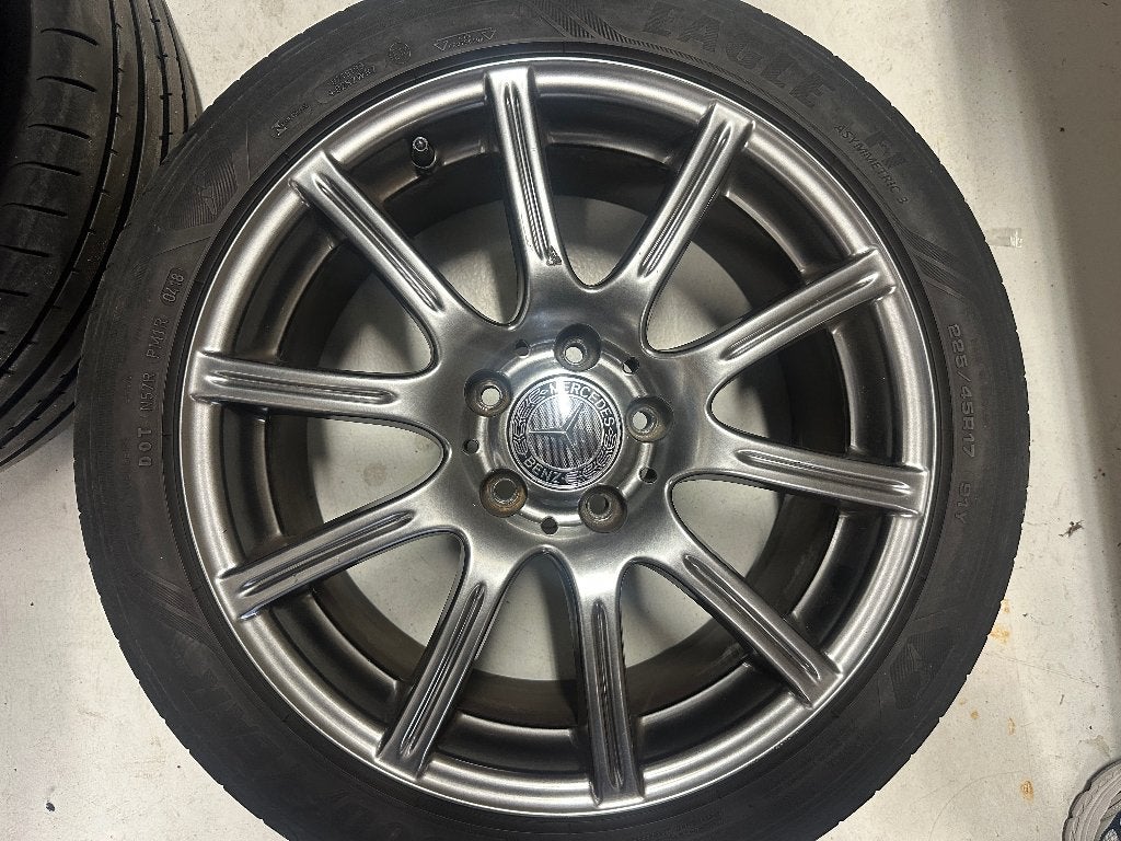 breedset mercedes, Ophalen, Gebruikt, Banden en Velgen, 17 inch