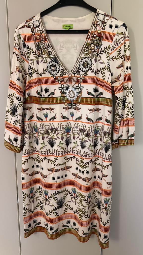 Ibiza look jurk mt L, Overige kleuren, Maat 42/44 (L), Ophalen of Verzenden, Zo goed als nieuw