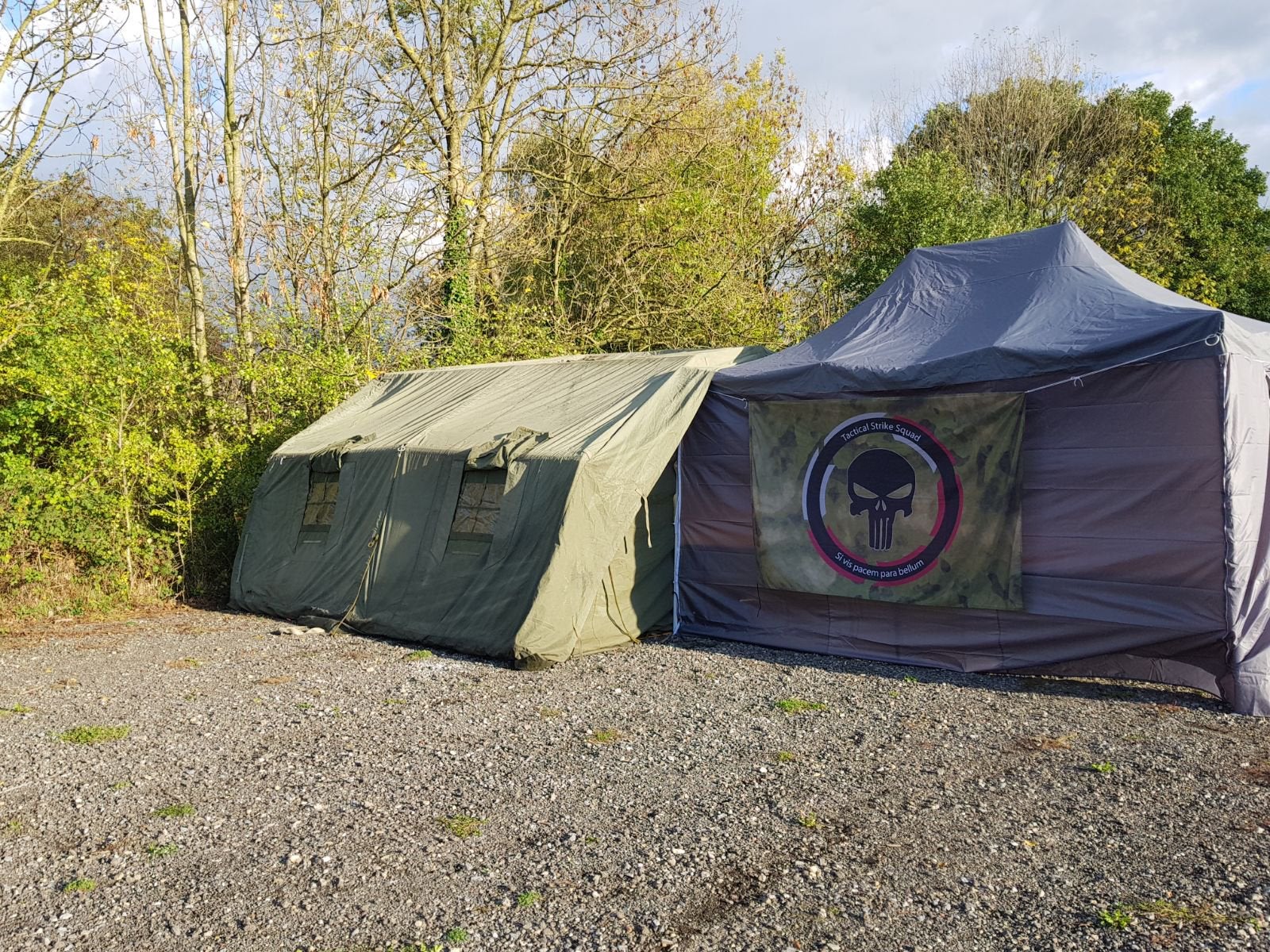 Militaire leger boog tent landmacht, Ophalen, Gebruikt