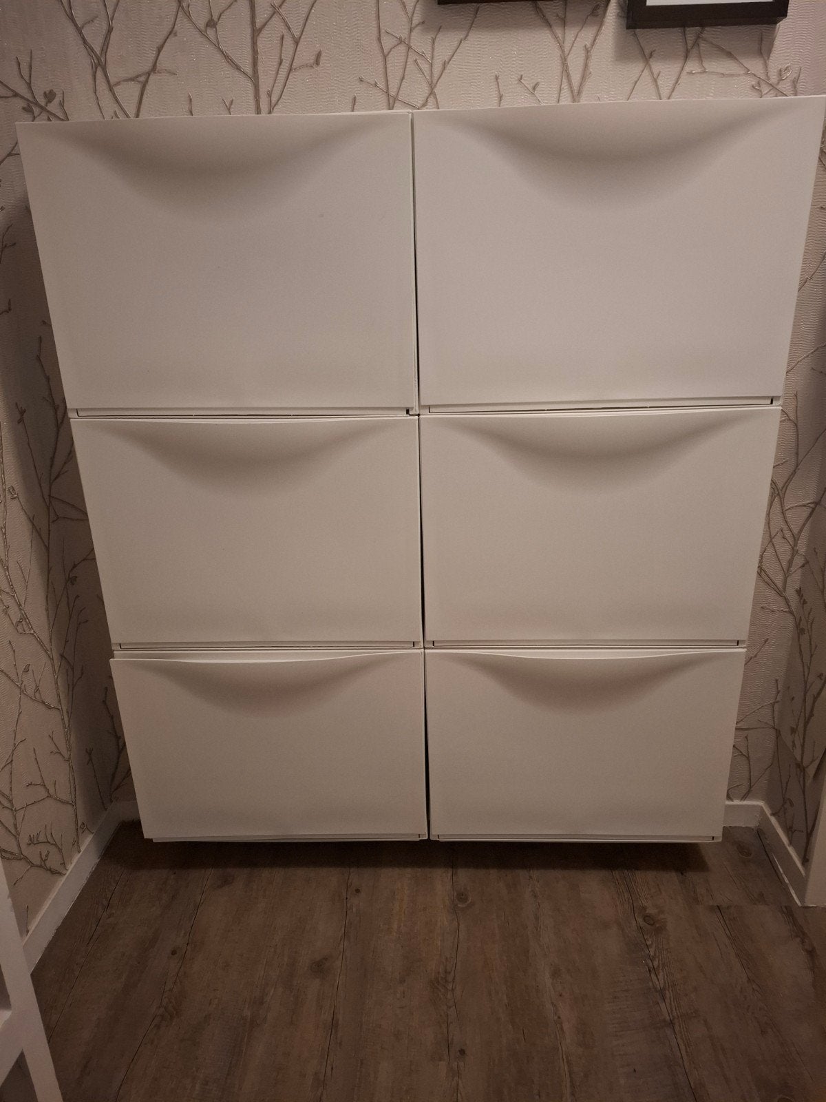 6x IKEA Trones schoenenkast wit - 1 sluit niet helemaal, Huis en Inrichting, Ophalen, Gebruikt, Modern