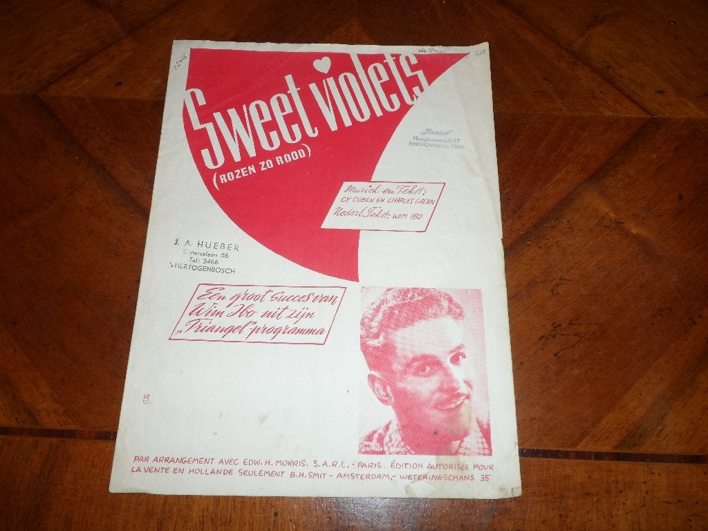 Sweet violets - cy coben / charles grean / wim ibo, Gebruikt, Gitaar, Ophalen of Verzenden, Artiest of Componist
