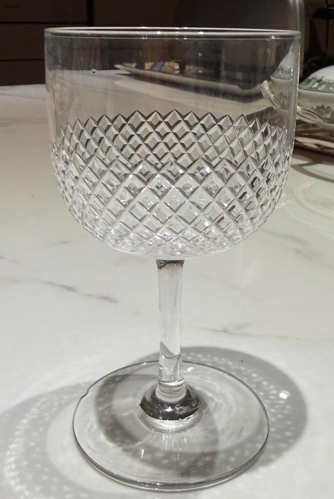 24 Vintage Geslepen Kristallen Portglazen + 1 Reserveglas, Ophalen