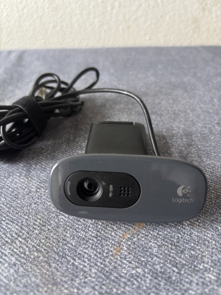Logitech HD 270 webcam, Computers en Software, Webcams, Gebruikt, Logitech, Ophalen of Verzenden, Monitorclip