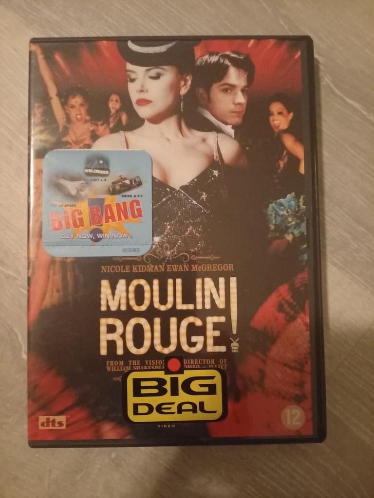 Moulin rouge, dvd, Alle leeftijden, Ophalen, 1980 tot heden, Zo goed als nieuw