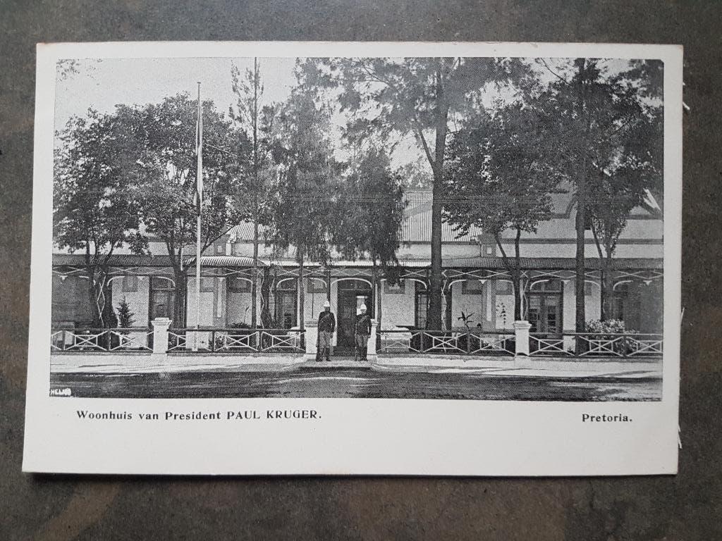 Ansichtkaart Petoria Woonhuis President Paul Krüger, Verzamelen, Ophalen of Verzenden, Voor 1920, Ongelopen, Buiten Europa