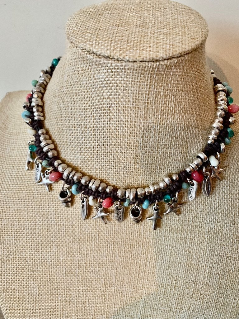 Uno de 50 Ketting (4) (290,- = 124,50) OCEAN Charm Surfer, Sieraden, Tassen en Uiterlijk, Kettingen, Overige materialen, Verstelbaar