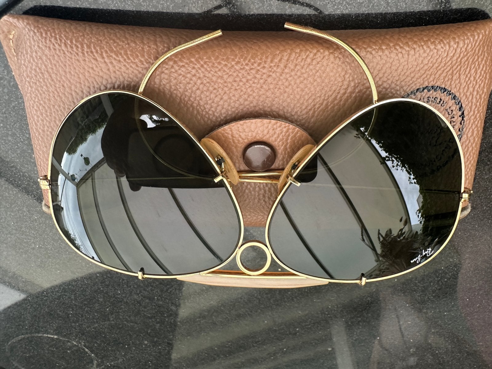 Ray-Ban Vintage Shooter G15 in nieuwstaat, Sieraden, Tassen en Uiterlijk, Zonnebrillen en Brillen | Heren, Zonnebril, Ophalen of Verzenden