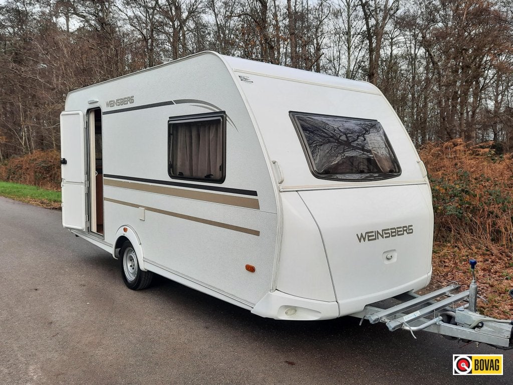 Weinsberg CaraOne 420 QD Incl Mover en Voortent !, Caravans en Kamperen, Overige merken, Dwarsbed, Bedrijf, 750 - 1000 kg