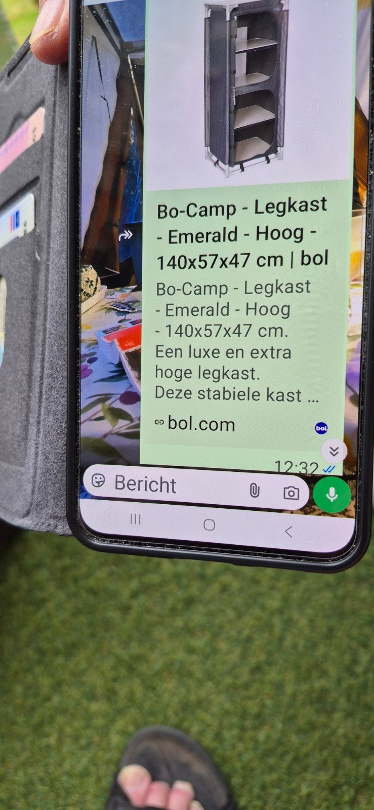 Bo-Camp Legkast Emerald Hoog - Campingkast zonder zak, Ophalen, Zo goed als nieuw