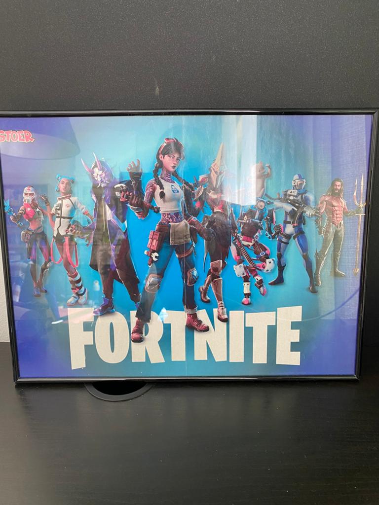 Fortnite ingelijst poster, Verzamelen, Ophalen of Verzenden, A1 t/m A3