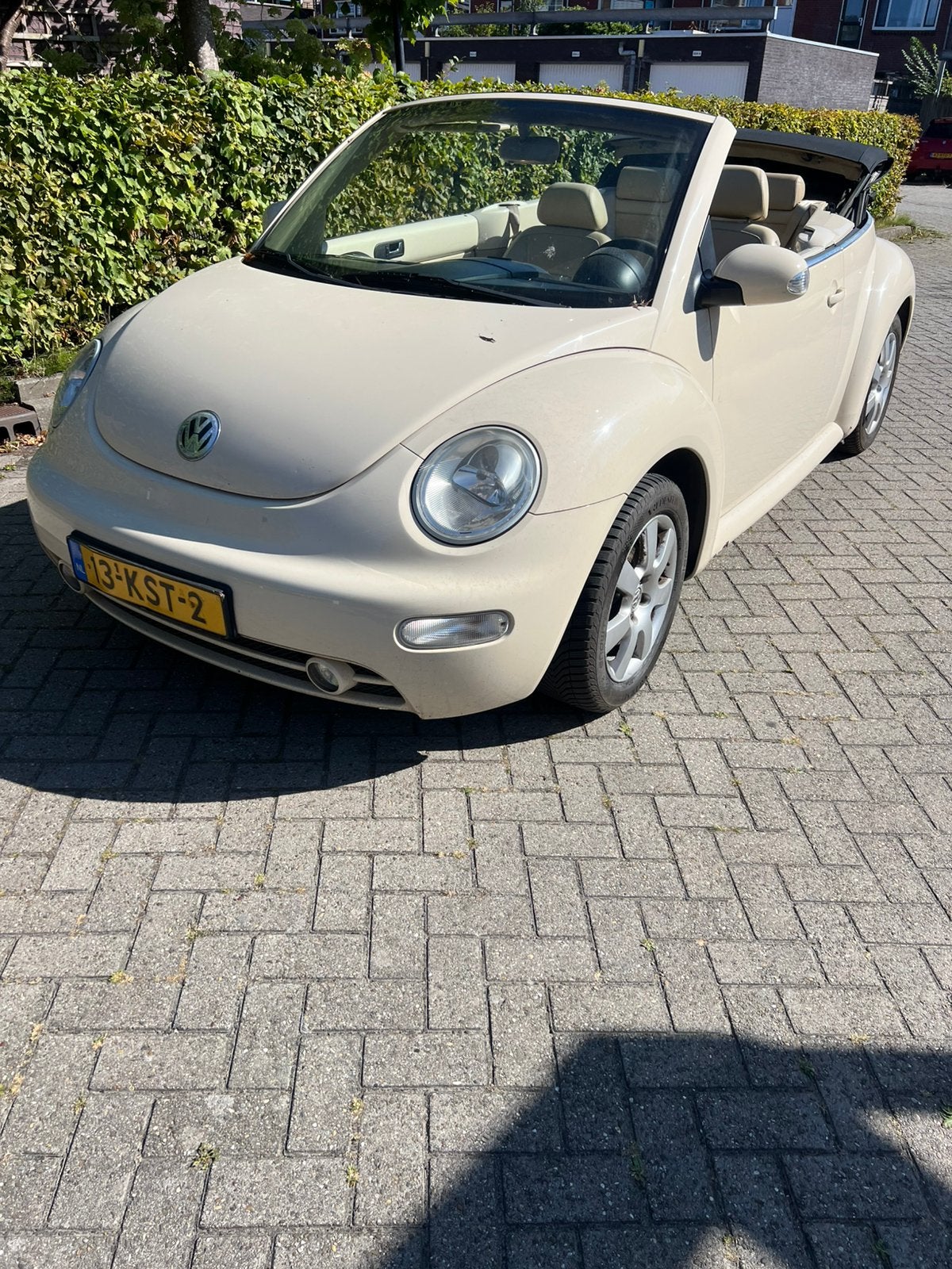 Volkswagen Beetle (Kever) Beetle 2003 Beige, Auto's, 4 cilinders, 1299 kg, Beige, Leder