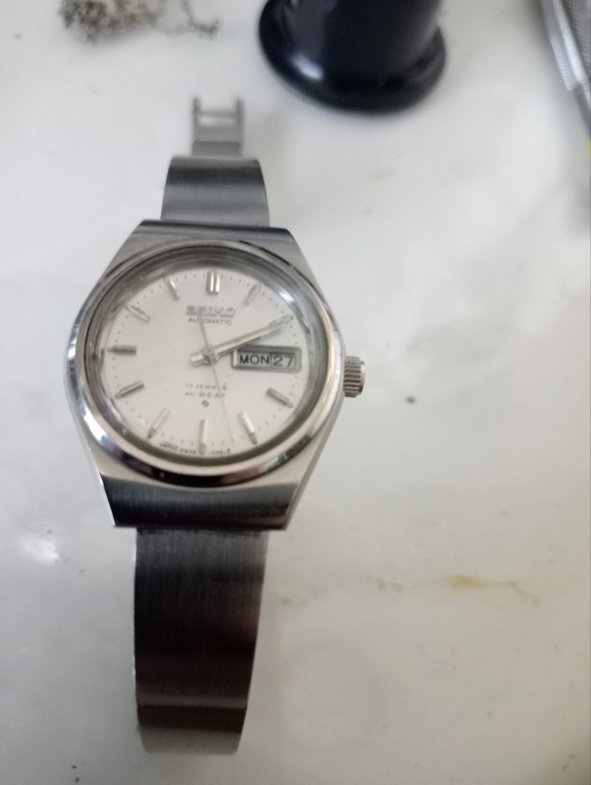 Ook Vintage Seiko Automatic 17 Jewes Polshorloge  bieden kan, Seiko, Staal, Met bandje, Polshorloge