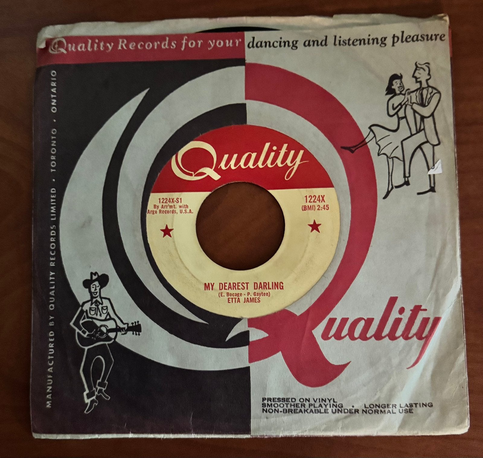 Etta James, vinyl single, My Dearest Darling, Gebruikt, 7 inch, Ophalen of Verzenden, Pop