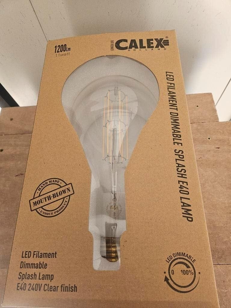 Calex Lang Filament LED Splash E40 11W Lichtbron nieuw., Huis en Inrichting, Lampen | Losse lampen, Ophalen of Verzenden, Nieuw