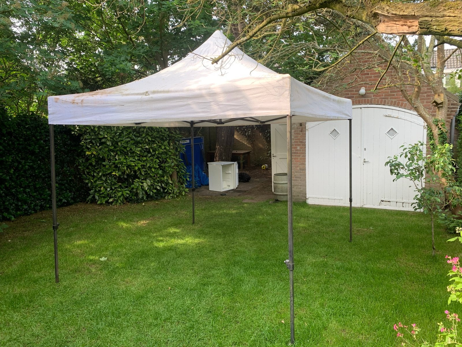 Gebruikte Kelfort werktent 3x3 meter met opbergtas, Ophalen, Gebruikt