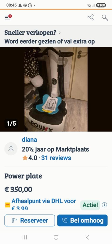 Powerplate   Professioneel, Eén persoon, Cadeaubon