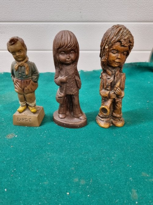 Sculptuur vintage meisje, Verzamelen, Beelden en Beeldjes, Ophalen of Verzenden