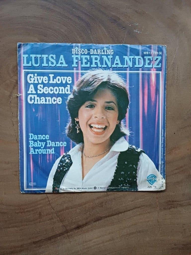 Luisa Fernandez - Give Love A Second Chance - Single - Vinyl, Gebruikt, 7 inch, Ophalen of Verzenden, Pop