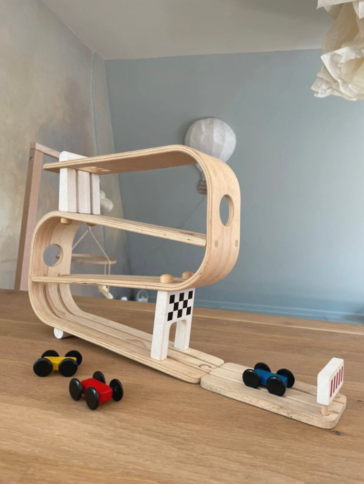Plantoys houten racebaan, Ophalen of Verzenden, Zo goed als nieuw, Overige typen