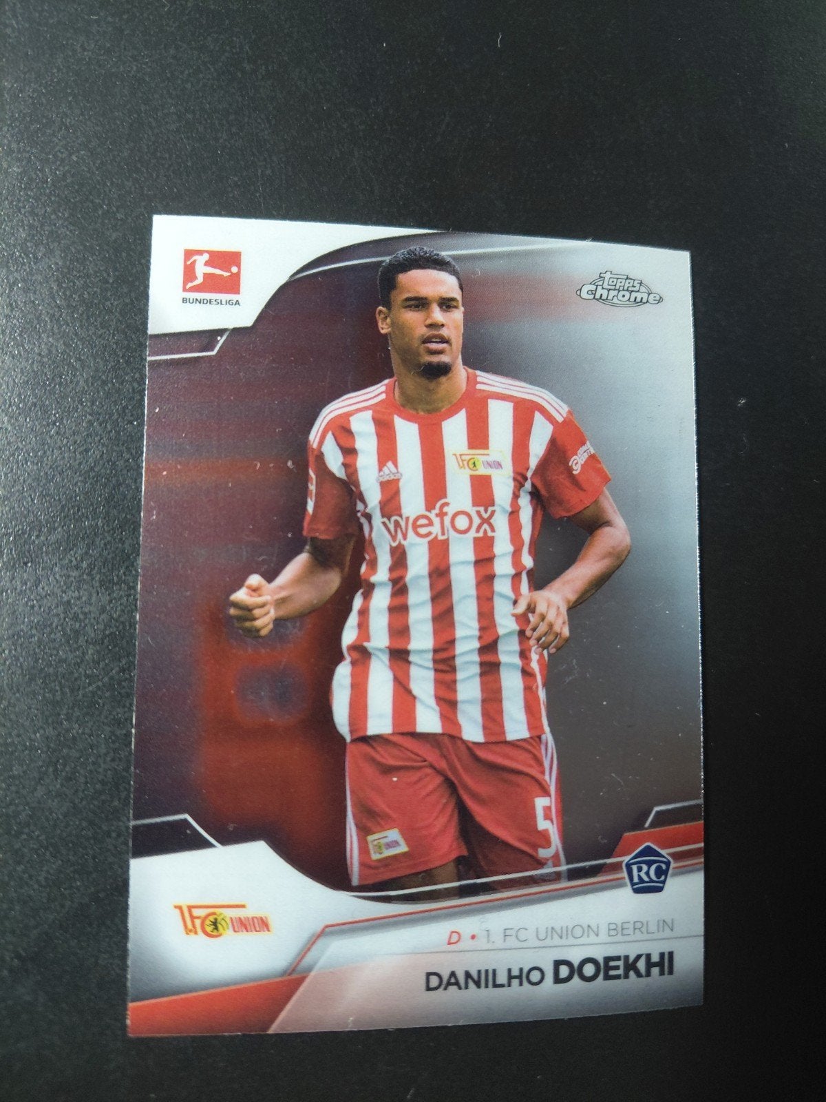 danilho doekhi ROOKIE (union/vitesse) topps chrome, Ophalen of Verzenden, Nieuw, Vitesse, Spelerskaart