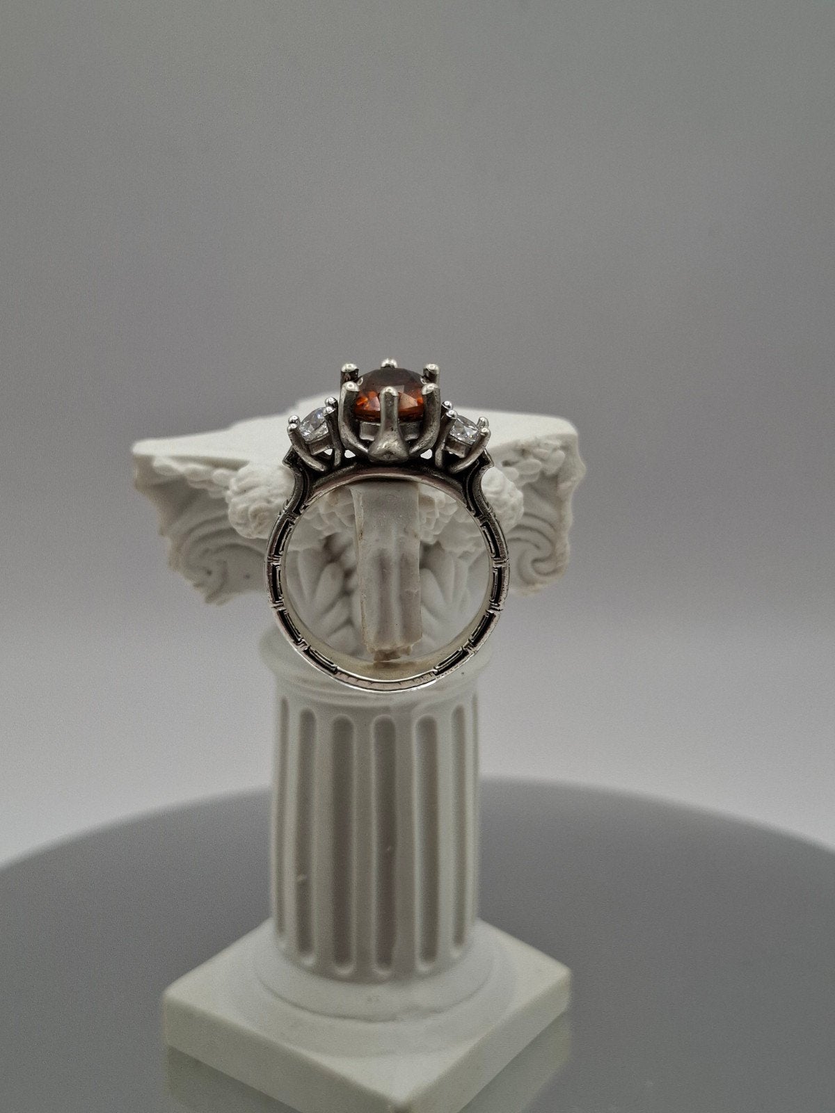 Handgemaakte Zilveren Ring met Natuurlijke Citrien, Sieraden, Tassen en Uiterlijk, Ringen, Ophalen of Verzenden