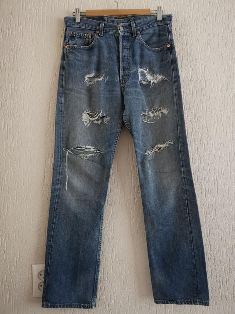 Levi's 501 Jeans unisex, Verzenden, Blauw, Levi's