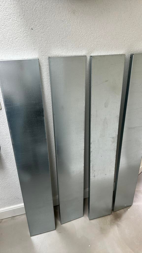 4 stellingkast 20x128  planken gegalvaniseerd stelling, Doe-het-zelf en Verbouw, Metalen, Ophalen, Zo goed als nieuw, Aluminium