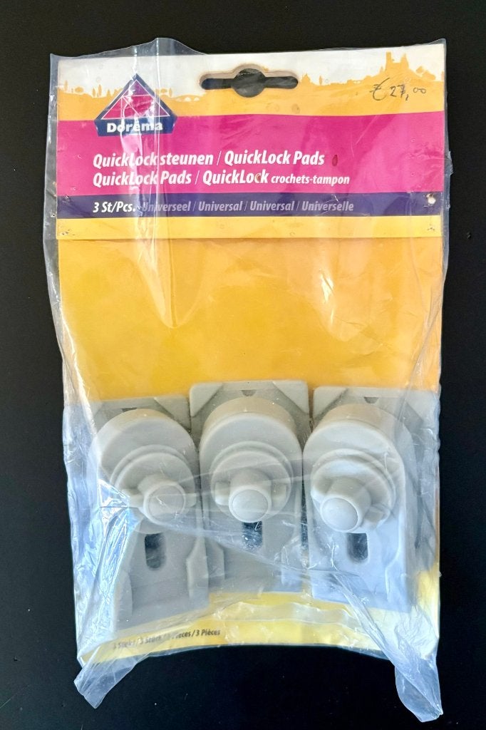 Dorema Quick Lock steunen universeel - 3 stuks. Ongebruikt, Ophalen of Verzenden, Nieuw