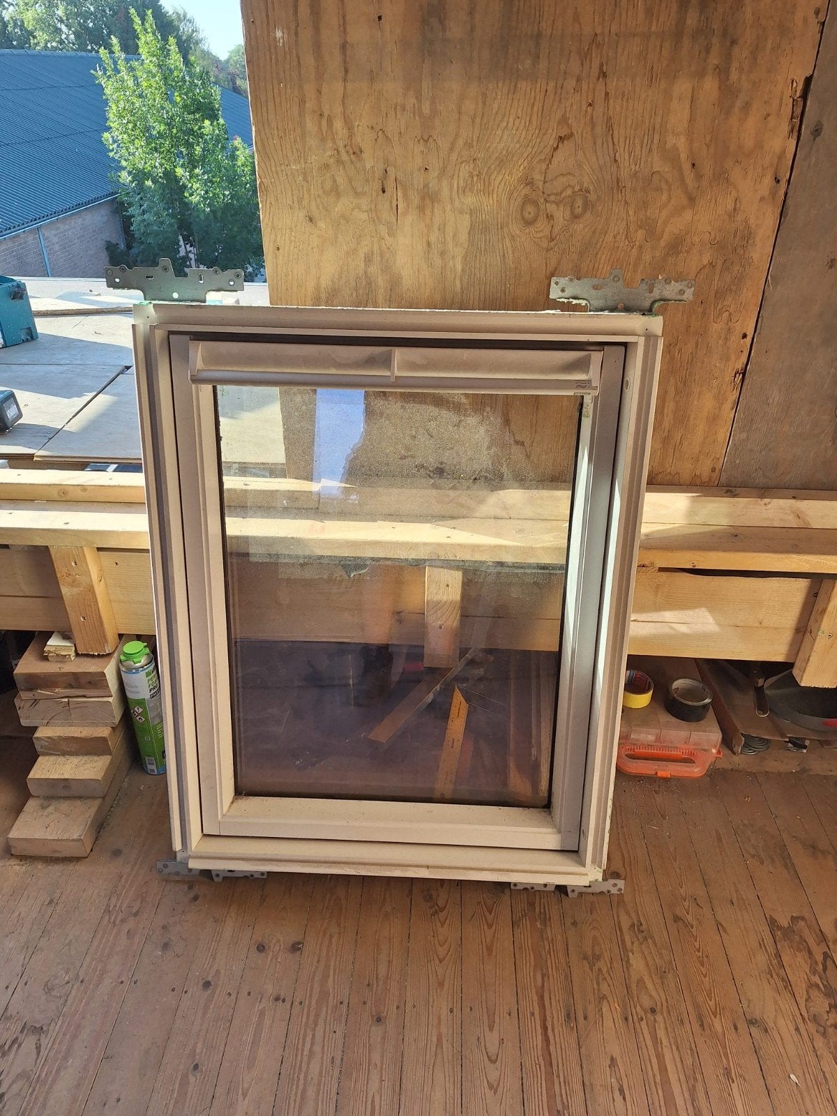 Velux dakraam ggl mk 04 wit gelakt 78 98 cm, Doe-het-zelf en Verbouw, Kozijnen en Schuifpuien, Ophalen