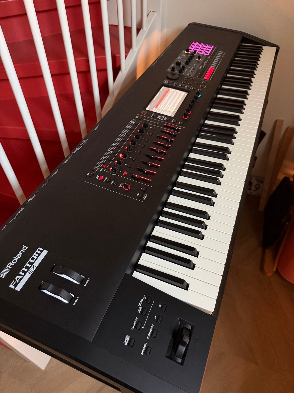 Roland Fantom 8 EX workstation in nieuwstaat  | Garantie 2jr, Ophalen, 88 toetsen, Roland, Zo goed als nieuw