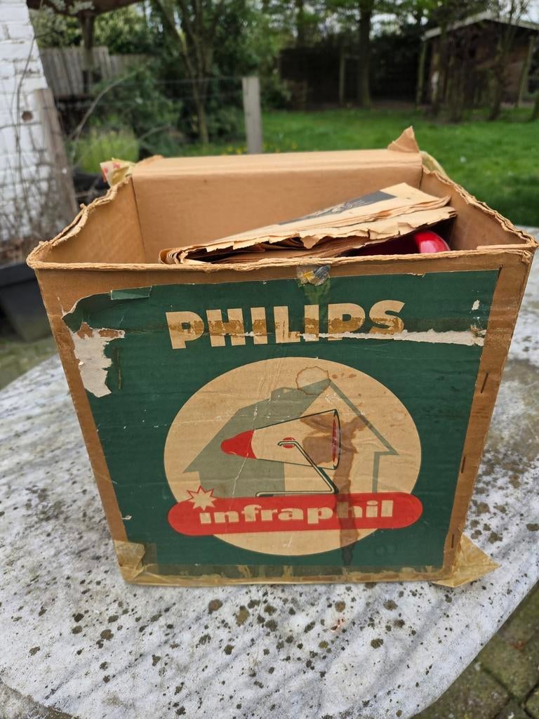 Vintage Philips Infrarood Warmtelamp Infraroodlamp, Antiek en Kunst, Antiek | Overige Antiek, Ophalen of Verzenden