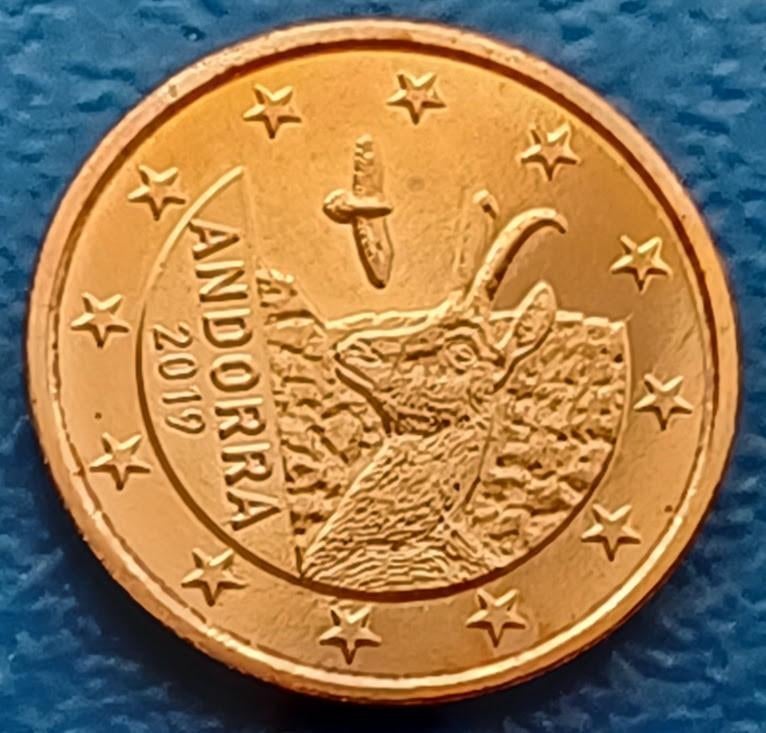 Andorra 1 Eurocent - 2019 UNC, Verzenden, Overige landen, 1 cent, Losse munt