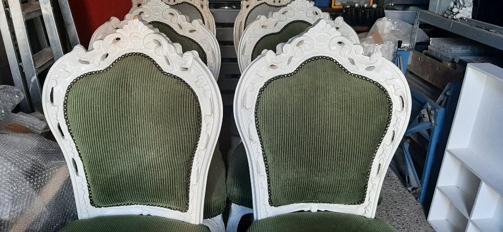 Vier eetkamerstoelen in Barokstjjl, Ophalen, Gebruikt, Barok, Overige kleuren