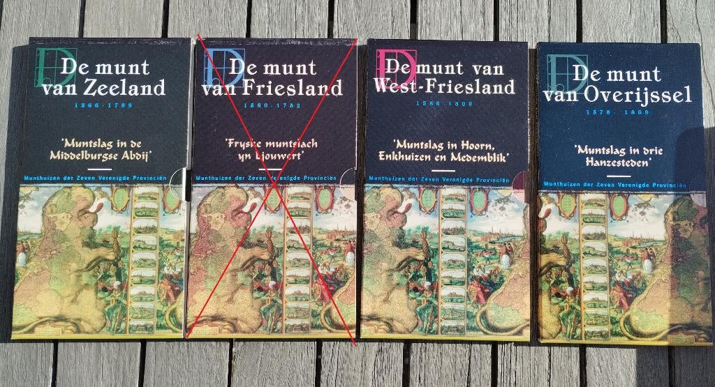 Munt sets De munt van Zeeland, West-Friesland en Overijssel, Ophalen of Verzenden, Koningin Beatrix, Overige waardes, Setje