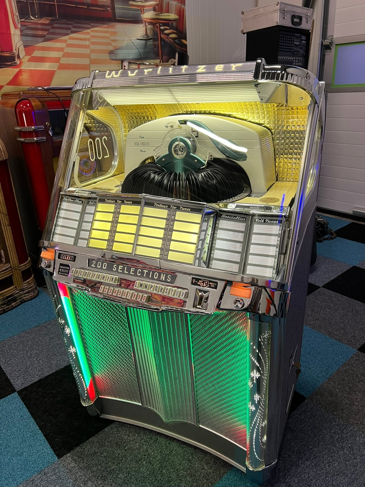 Wurlitzer 2000 200 select 1956, Verzamelen, 1950 tot 1960, Zo goed als nieuw, Wurlitzer, Ophalen