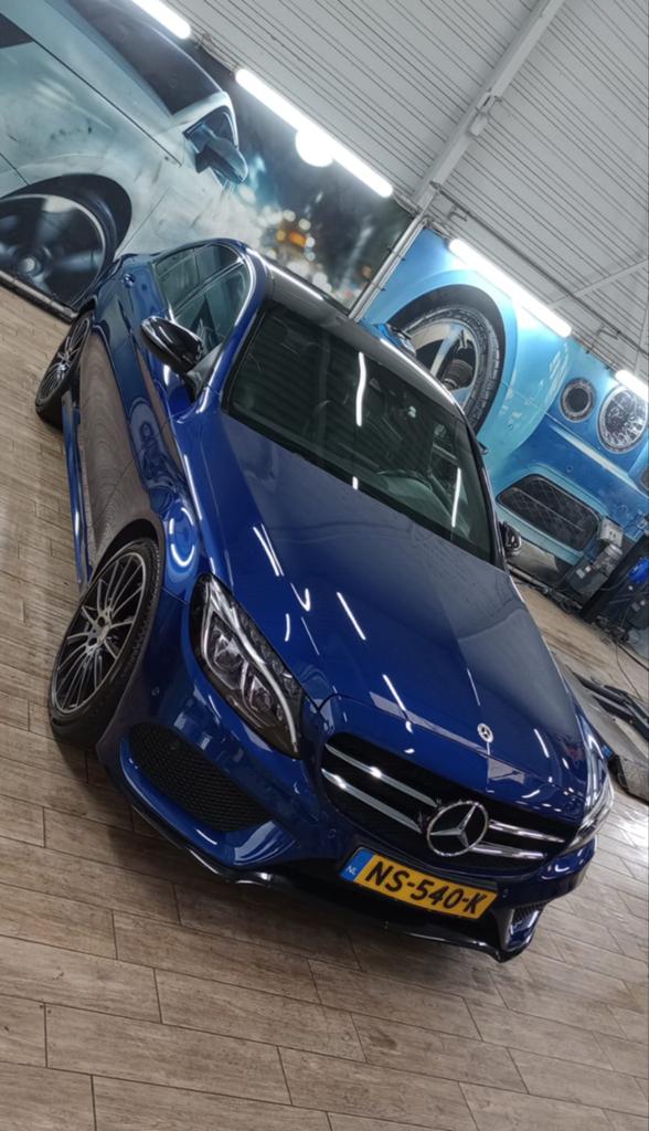 Mercedes-Benz C-Klasse C250 2.0 AMG PANO Nightedition Pakket, Auto's, Mercedes-Benz, Automaat, 1800 kg, Zwart, 4 cilinders