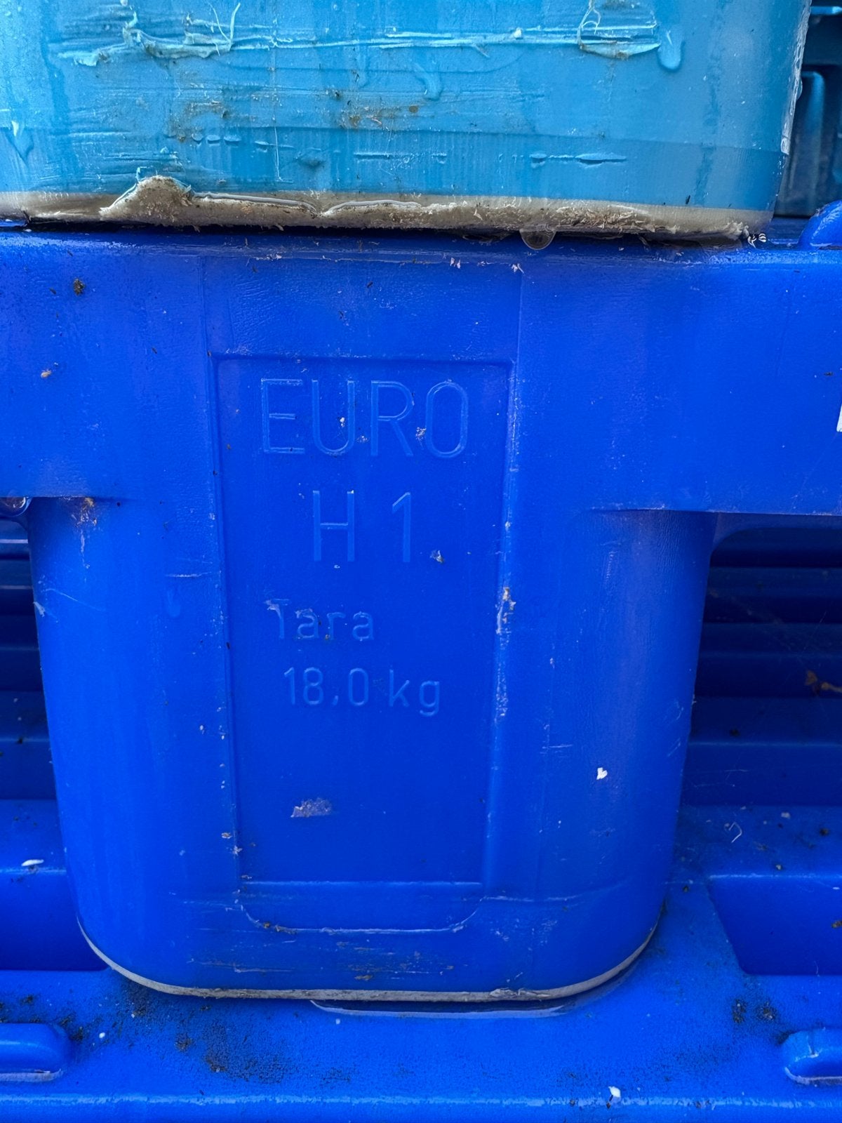 8 Blauwe H1 Pallet 120x80x16 cm, Ophalen