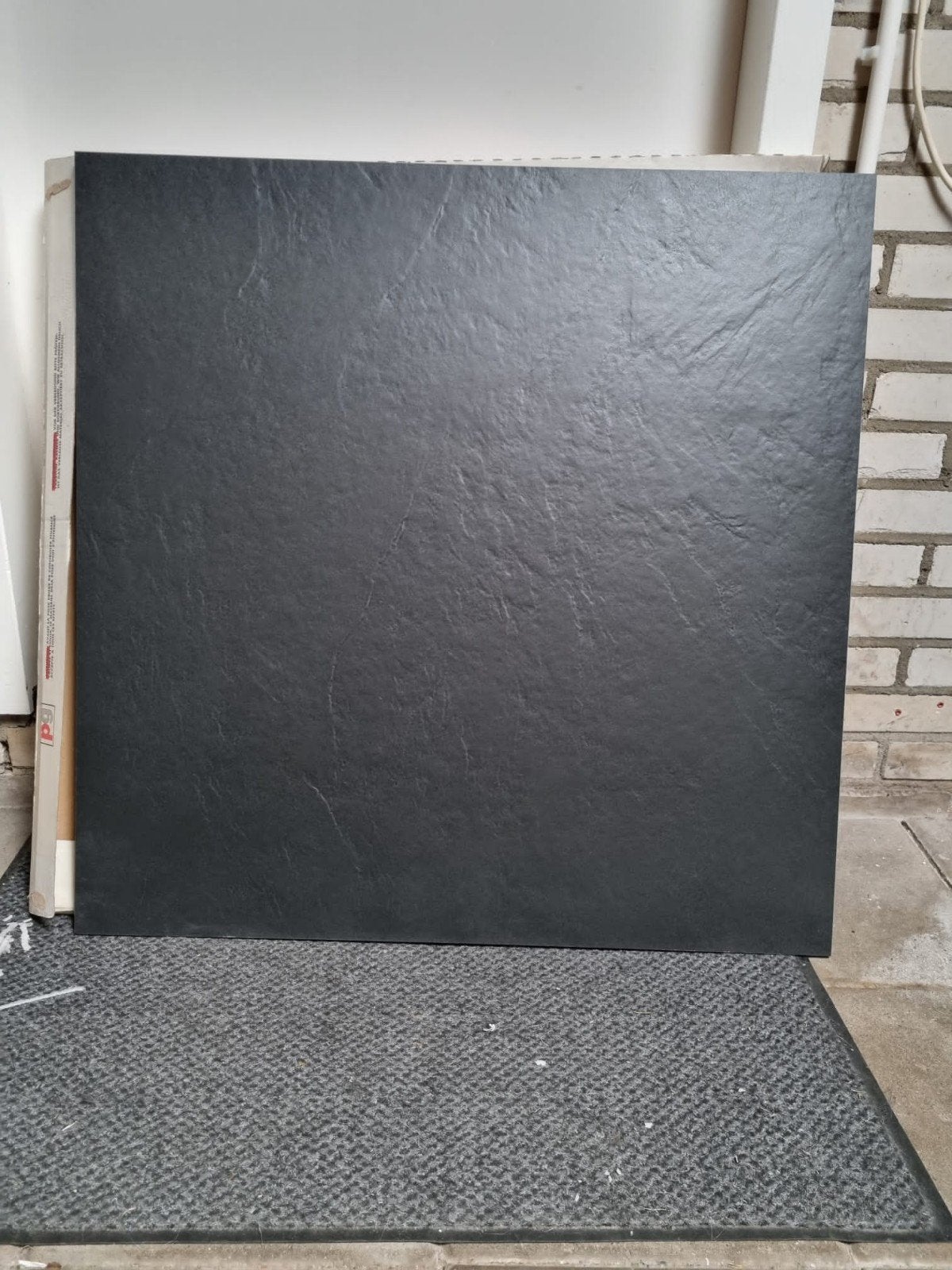 Restpartij vloertegels Zwart 80x80, Ophalen, 60 cm of meer, Nieuw, Vloertegels