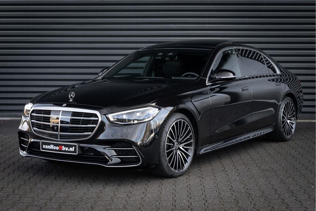 Mercedes-Benz S-Klasse 450d 4MATIC Lang AMG Line Chauffeursp, Automaat, Gebruikt, Zwart, 368 pk