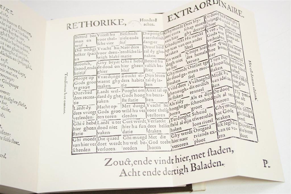 Const Rhetoriken — Facsimile 1555 — Genummerd Opl. 250, Ophalen of Verzenden