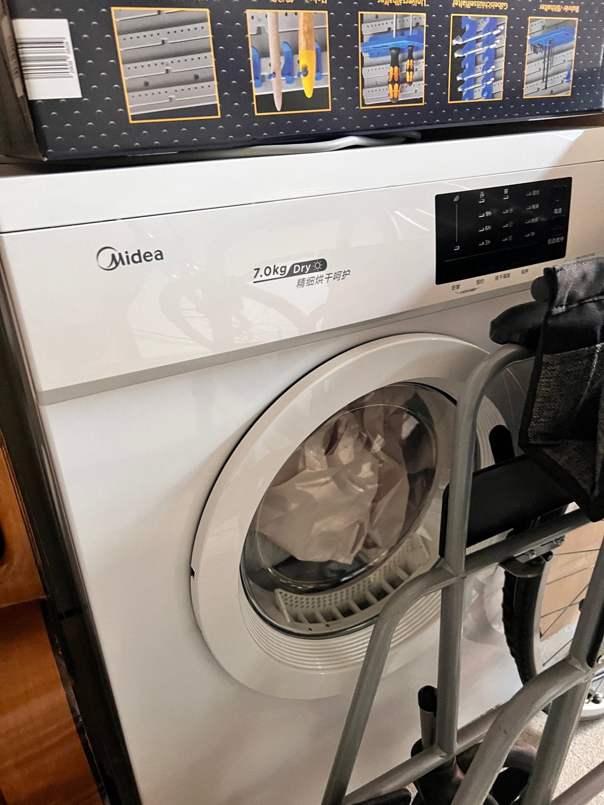 Midea Wasdroger 7kg (MH70VZ10) - Slechts 1 jaar gebruikt!, Ophalen, 6 tot 8 kg, Overige typen, Zo goed als nieuw