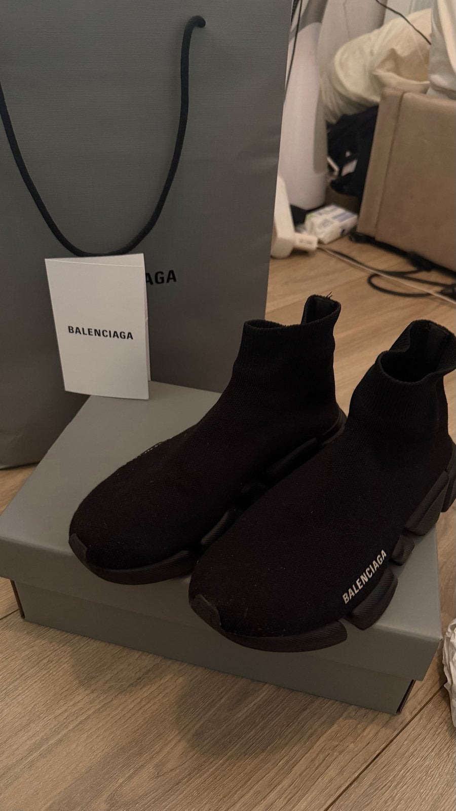 Balenciaga Speed Runner 2.0 - Maat 38, Ophalen of Verzenden, Gedragen, Zwart, Sneakers of Gympen