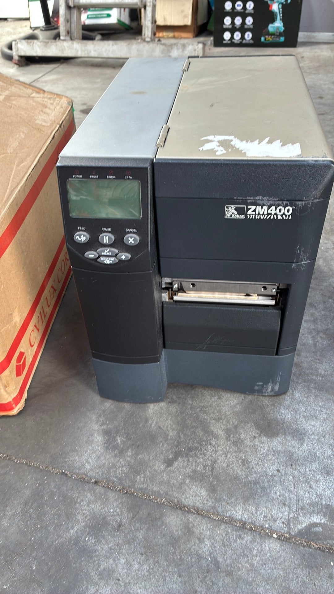 Zebra zn400 met toebehoren, Ophalen, Gebruikt, Qwerty, Tape-label