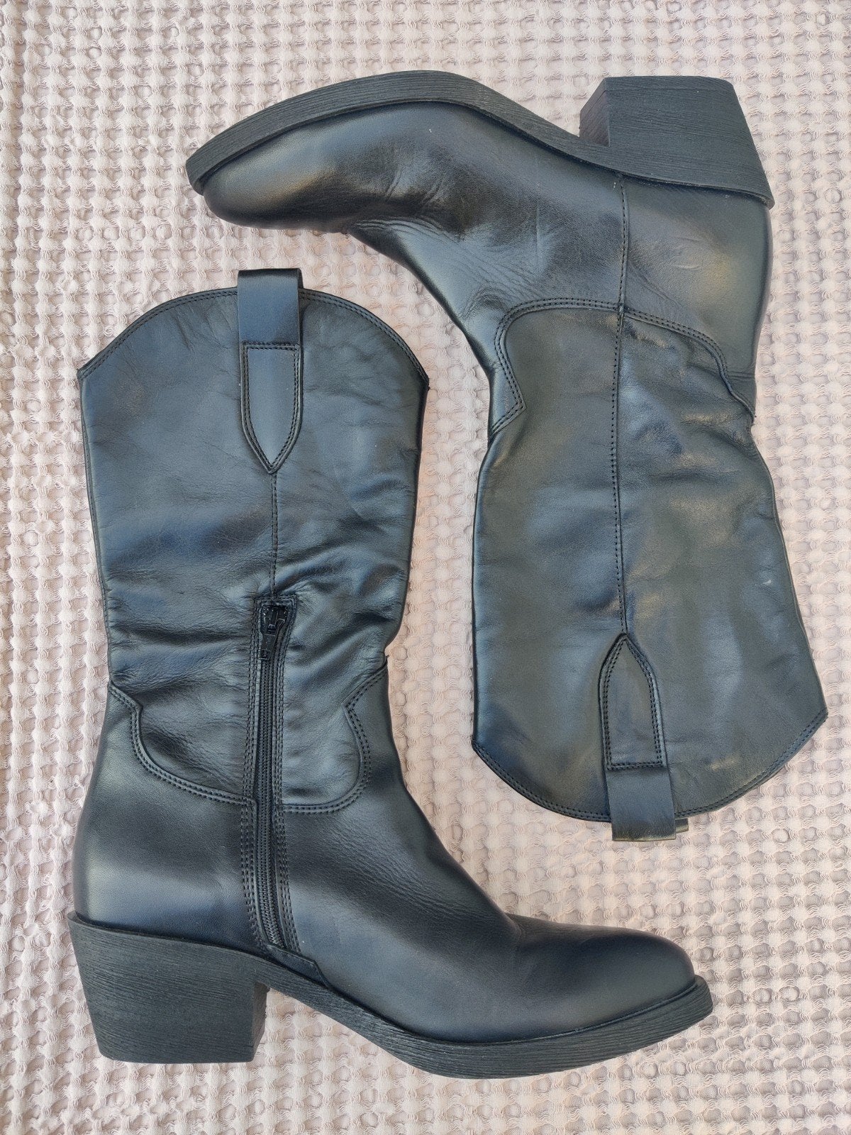 Cowboy laarzen maat 40, Kleding | Dames, Schoenen, Ophalen of Verzenden, Zo goed als nieuw, Zwart, Hoge laarzen