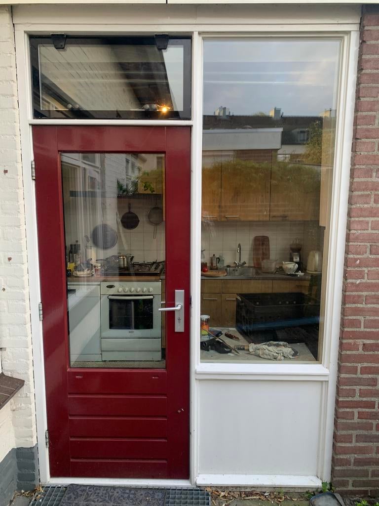 Kozijn en deur (171x262) gedemonteerd, Ophalen, Deurkozijn, 225 cm of meer, Zo goed als nieuw